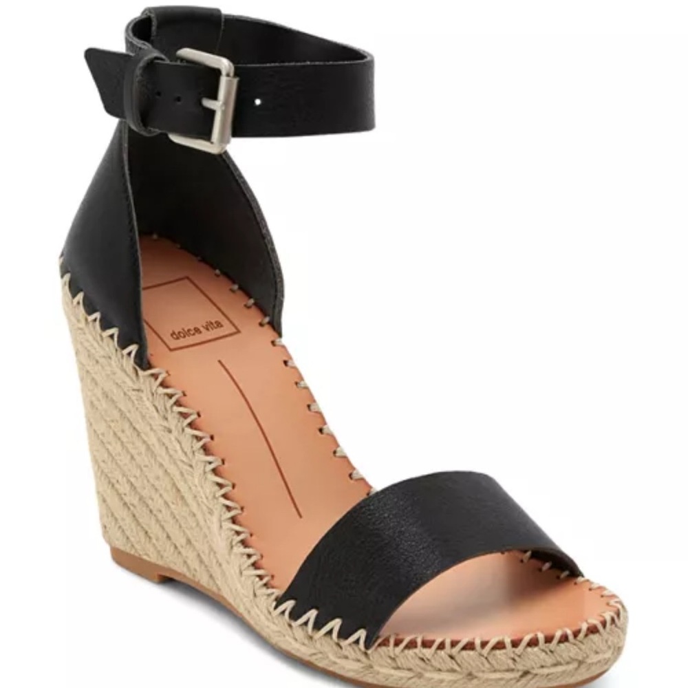 🔵”NWOT” Dolce Vita Black Wedge Sandals